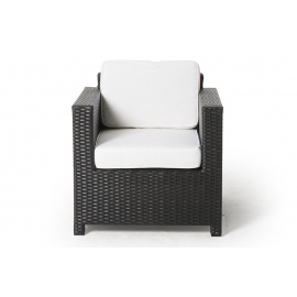 Madison Rattan Sessel schwarz