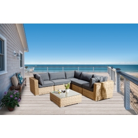 maryland rattan ecklounge hellbraun