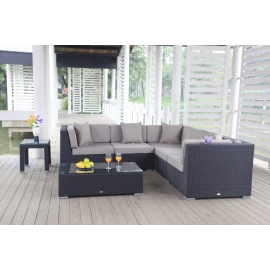 Rattan: Rattanmöbel Day braun Polsterbezug sandbraun