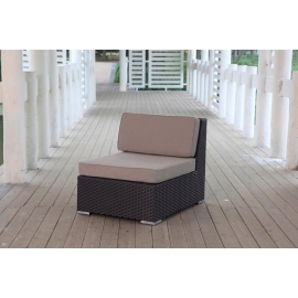 Rattanmöbel Day braun Mittelteil