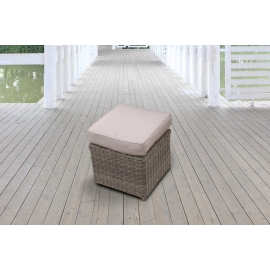 Möbel Gartenmöbel Rattan Lounge Dining Broadway Hocker natural round