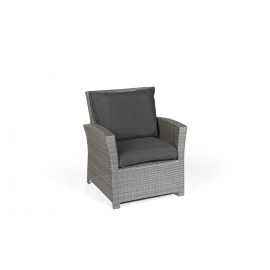 Gartentisch Peppels Lounge Dining Sessel grau