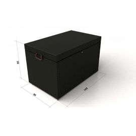Möbel Kissentruhe Gartenbox schwarz, grosse Masse