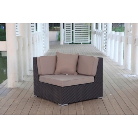 Rattanmöbel Day braun Eckteil