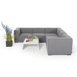 Outdoor-Lounge Masse 250x250cm Saidy grau