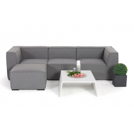 Outdoor Lounge mit Fusshocker Sunday