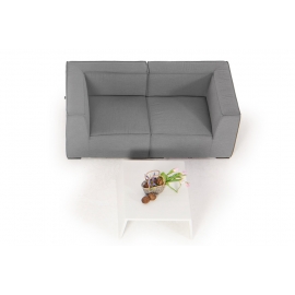 Outdoor Lounge von oben grau