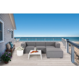 Outdoor Loungemöbel Mayflower 5 teilig grau