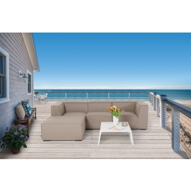 Outdoor Loungemöbel Mayflower 5 teilig sandbraun