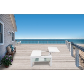 Outdoor Loungetisch weiss