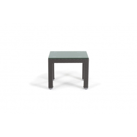 Rattan Beistelltisch Blackfly dunkelbraun