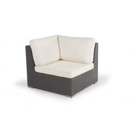 Rattan Eckelement Blackfly dunkelbraun