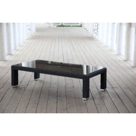 Rattan Gartenmöbel Edinburgh Rattan Tisch schwarz