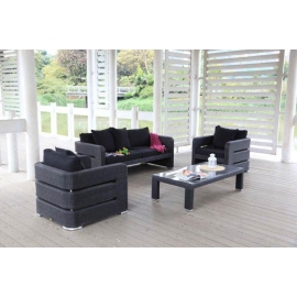 Rattan Gartenmöbel Edinburgh Rattanmöbel schwarz