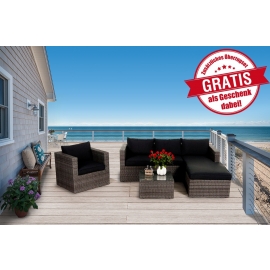 Rattan Gartenmöbel Jurassic mixgrau