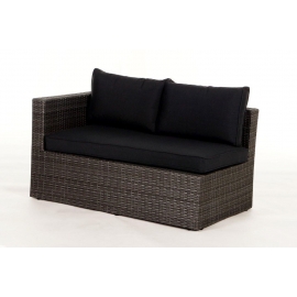 Rattan Gartenmöbel Sofa mixgrau Jurassic