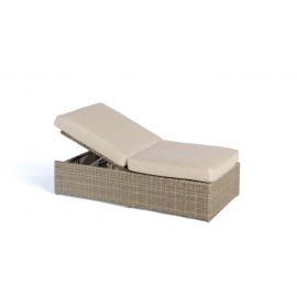 Rattan Gartenmöbel Potter Lounge natural round Liege