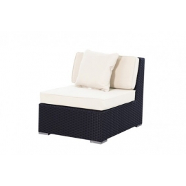 Rattan Gartenmöbel Rattanmöbel Mittelteil Master schwarz