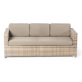 Rattan Gartenmöbel Rimini natural 3er Sofa