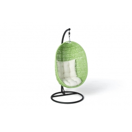 Rattan Hängekorb Gartenmöbel grün