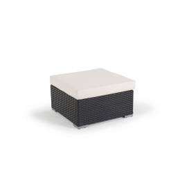 Rattan Hocker Rattanlounge Karibik schwarz