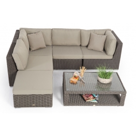 Rattan Lounge Dining braun Elli Outdoorlounge