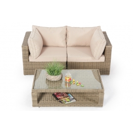 Rattan Lounge Grace natural Rattan Sofa