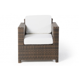 Rattan Lounge Madison Deluxe braun Sessel