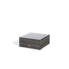 Rattan Lounge Potter braun Bank mit Glasplatte