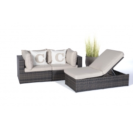 Rattan Lounge Rattan Liege Bali braun