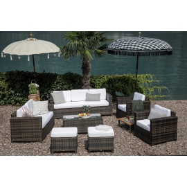 Rattan Lounge Sitzgruppe Madison Deluxe