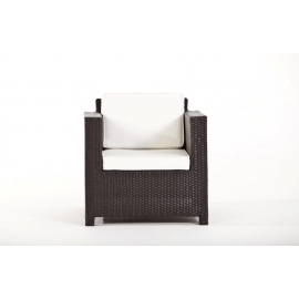 Rattanmöbel Rimini schwarz Sessel