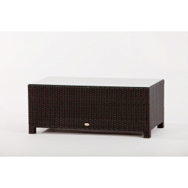 Rattanmöbel Rimini schwarz Tisch