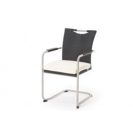 Rattan Schwingstuhl mit Polster