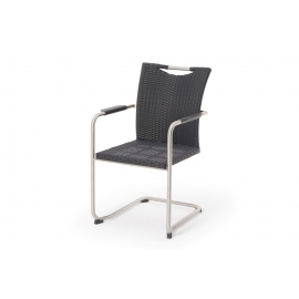 Rattan Schwingstuhl schwarz Sale