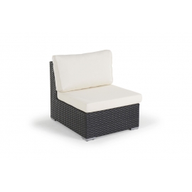 Rattan Mittelteil Blackfly schwarz