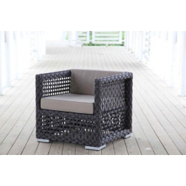 Rattan Sessel Western dunkelbraun
