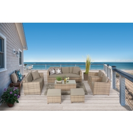 Rattan Sofas Madison Deluxe Set natural
