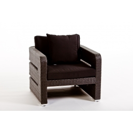 Rattan Sessel Edinburgh Rattanmöbel schwarz