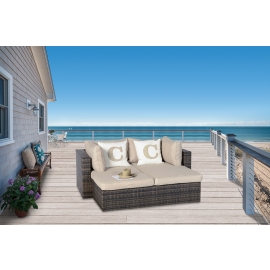 Rattanmöbel Bali Rattan Lounge braun
