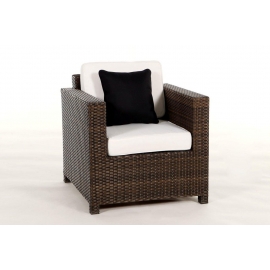 Rattanmöbel Dallas Luxus Sessel braun