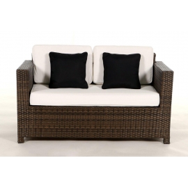 Rattanmöbel Dallas Luxus Sofa braun