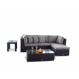 Rattanmöbel Gartenmöbel Mumbai Lounge braun