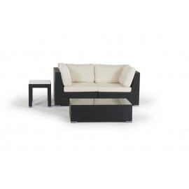 Rattanmöbel Lounge Promi schwarz