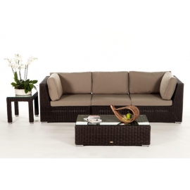 Rattanmöbel Möbel für den Garten Kos Lounge braun