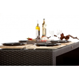 Rattanmöbel Rattanbar VIP schwarz