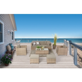 Rattanmoebel Rimini Luxus Lounge natural