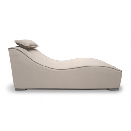 Salena Liegestuhl sandbraun modernes Design