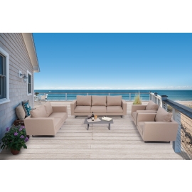 sayid outdoor loungemoebel set sandbraun