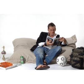 Sitzsack Leinensack Loungepillow